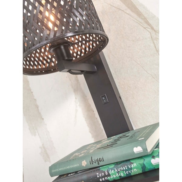 Fekete fali lámpa ø 18 cm Java – Good&Mojo-image-4