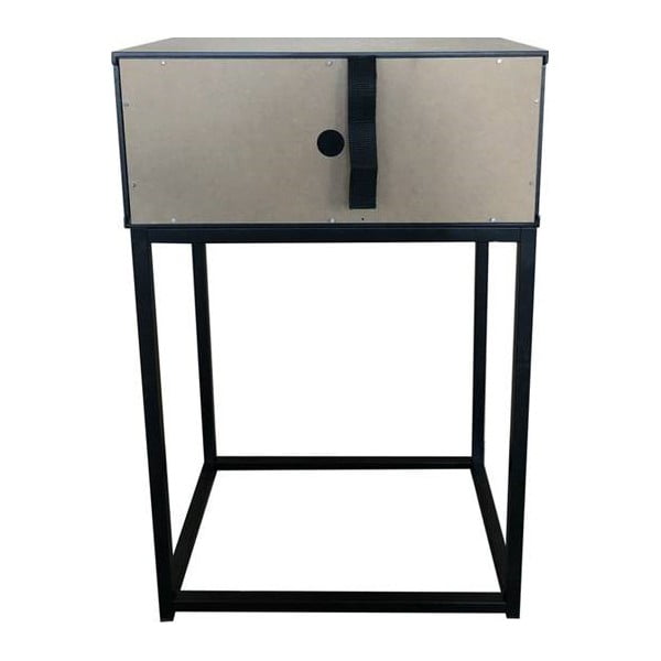 Mitra fekete éjjeliszekrény - Actona-image-3