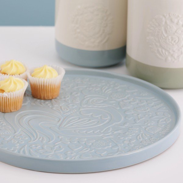 Szürkéskék szervírozó kerámia tányér ø 30 cm Home to Roost – Mason Cash-image-2