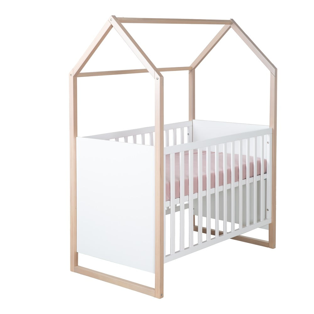 Fehér babaágy 60x120 cm Cabane Roba