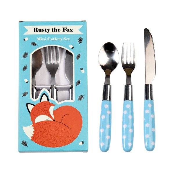 Rusty The Fox gyerek evőeszköz készlet - Rex London-image-3