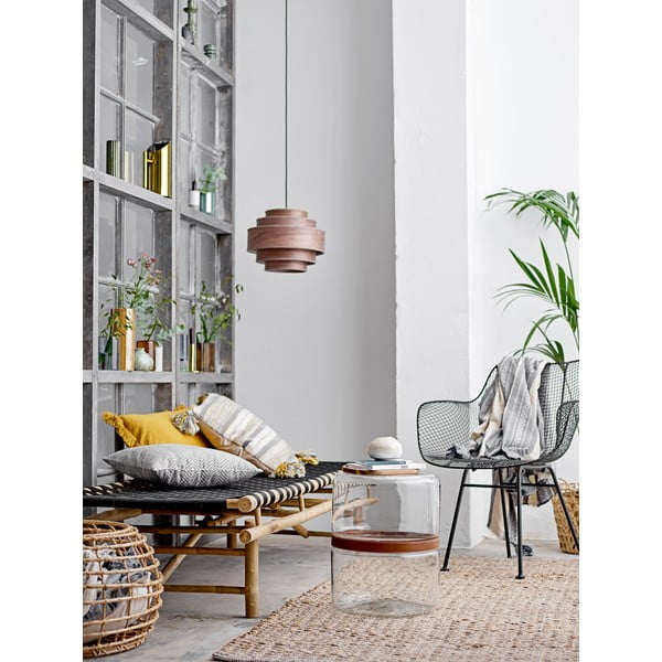 Stripes zöld agyagkerámia váza, magasság 15 cm - Bloomingville-image-1