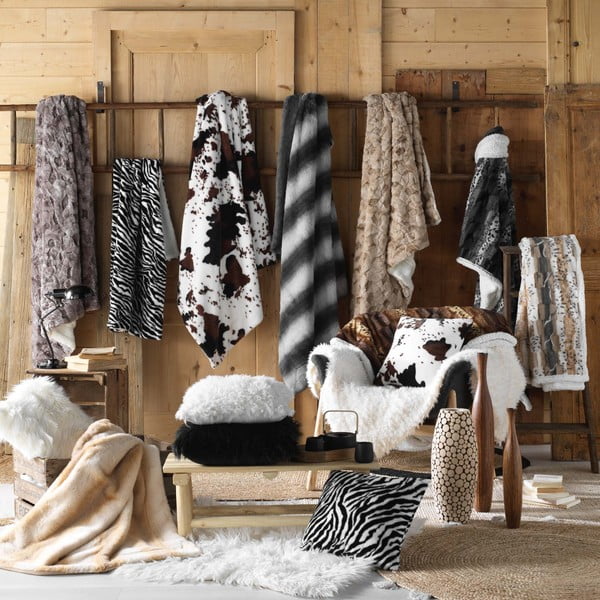 Fehér műszőrme takaró 125x150 cm Mouton – douceur d'intérieur-image-4