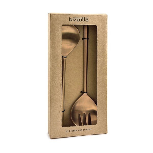 Rozsdamentes acél salátaszedő 2 db-os Hestia – Bizzotto-image-2