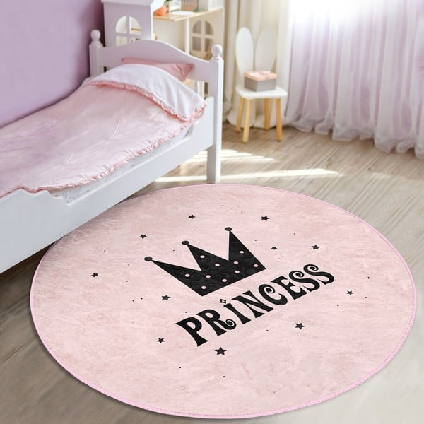 Rózsaszín gyerek szőnyeg ø 120 cm Comfort – Mila Home-image-3