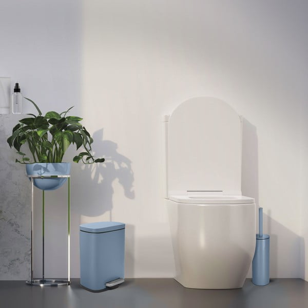 Világoskék acél pedálos szemetes 5 l   Akira – Spirella-image-1