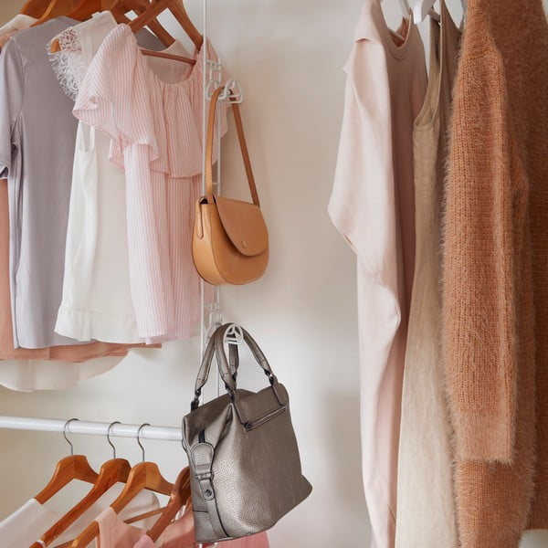 2 létra és kihúzható ruhatartó rúd szett - Compactor-image-4