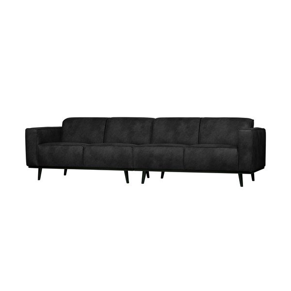 Statement fekete művelúr kanapé, 280 cm - BePureHome-image-2