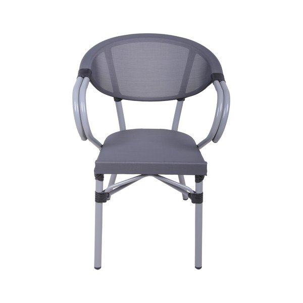 Szürke fém kerti szék Toskana – Garden Pleasure