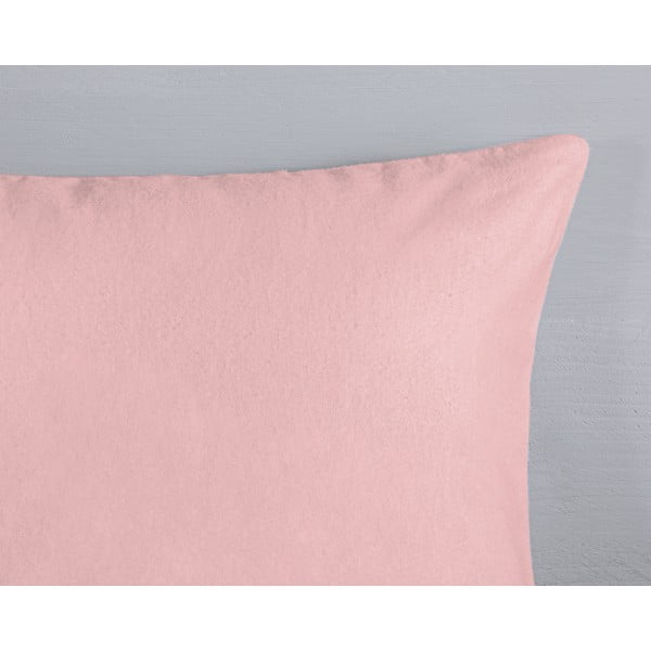 Rózsaszín egyszemélyes flanel gyerek ágyneműhuzat 140x200 cm Ladida – Good Morning-image-3