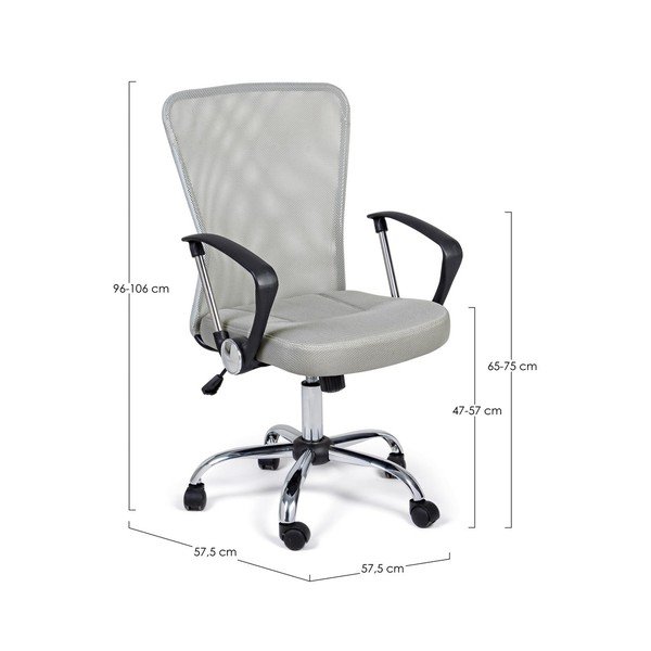 Világosszürke kárpitozott irodai szék Brisbane – Yes Everyday-image-4