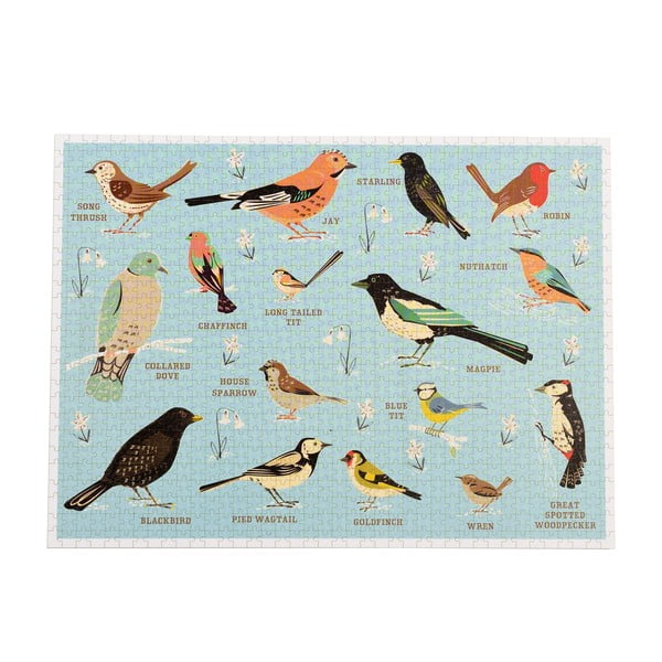 Puzzle (darabszám 1000) Garden Birds – Rex London-image-4