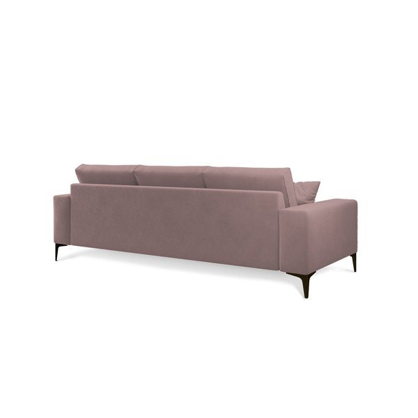 Lugano púderrózsaszín háromszemélyes kanapé - Cosmopolitan Design-image-2