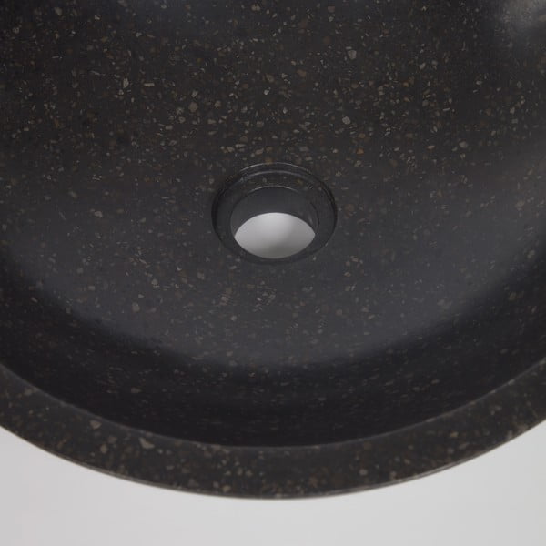Sunday fekete terrazzo mosdókagyló, ø 40 cm - Kave Home-image-1