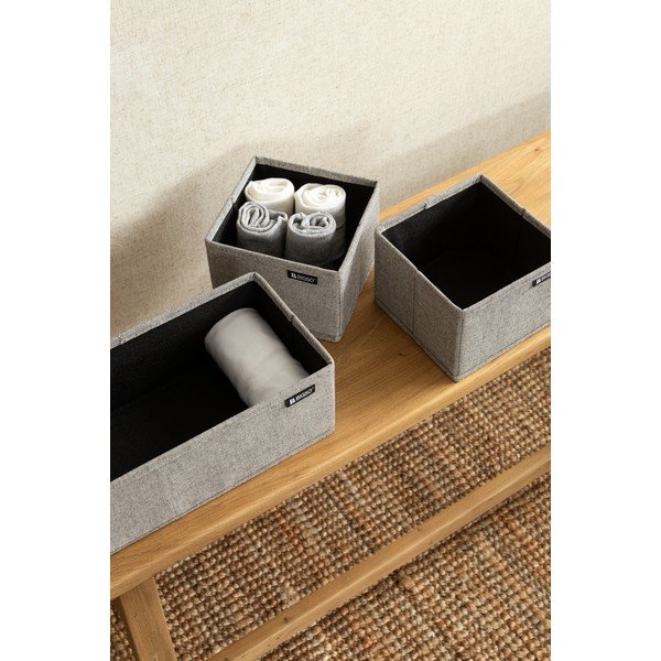 Textil fiókrendszerező készlet 3 db-os Soft Storage – Bigso-image-3