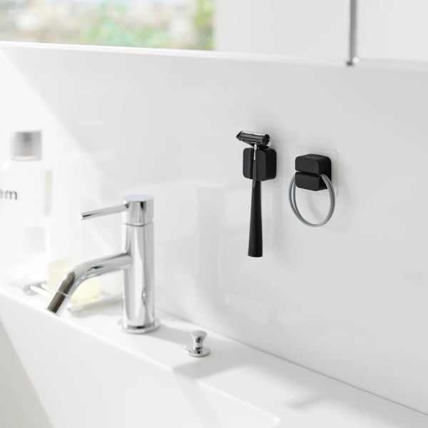 Fekete szilikon multifunkciós tartó szett 2 db-os Film Hook – YAMAZAKI-image-4