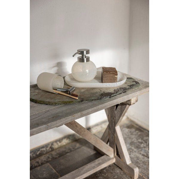 Krémszínű üveg fogkefetartó pohár Opal – Mette Ditmer Denmark-image-1