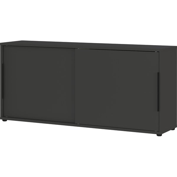 Antracitszürke szekrény tolóajtóval 160x74 cm Mailand – Germania-image-3