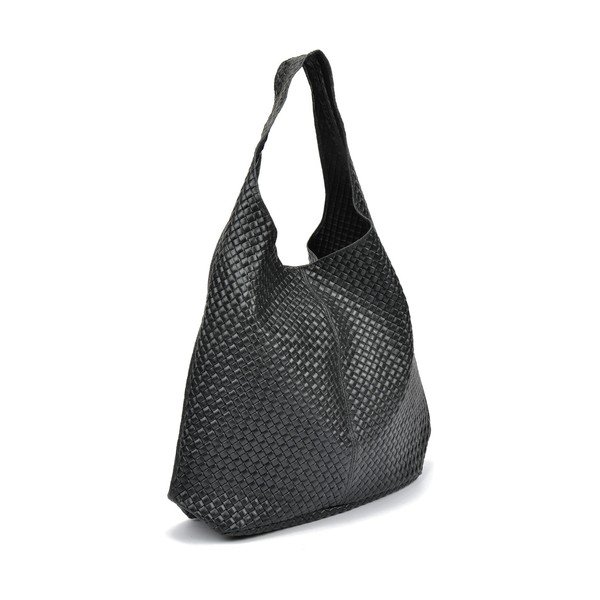 Serena fekete bőr kézitáska - Mangotti Bags-image-2