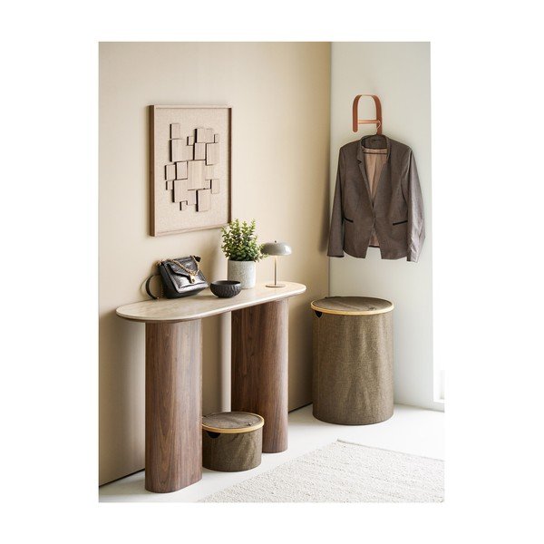 Barna textil szennyeskosár Noto – House Nordic-image-2