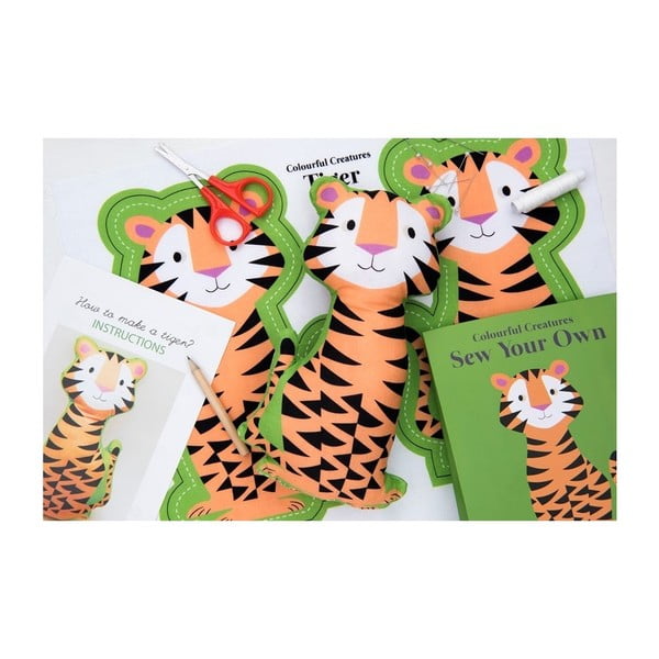 Tiger plüsstigris varrókészlet - Rex London-image-2