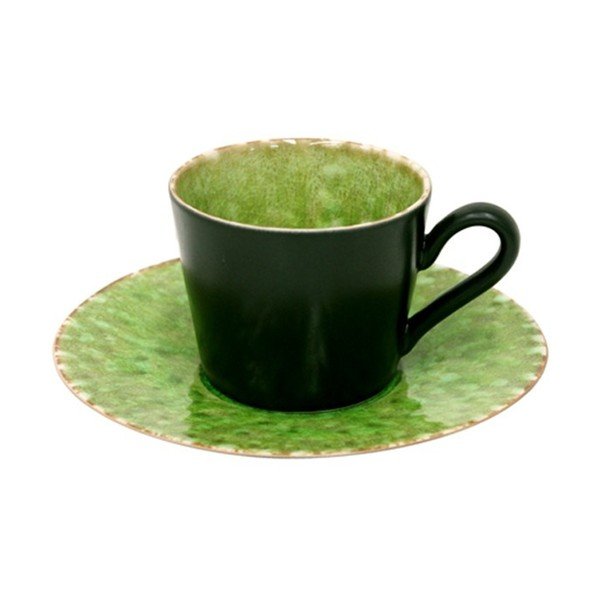 Zöld-fekete kőedény csésze 190 ml Riviera – Costa Nova