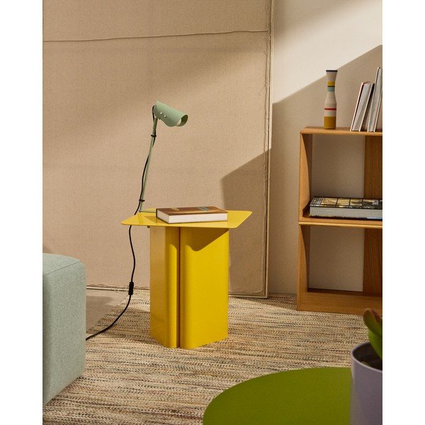 Zöld fém asztali lámpa csiptetővel (magasság 51 cm) Jula – Kave Home-image-2