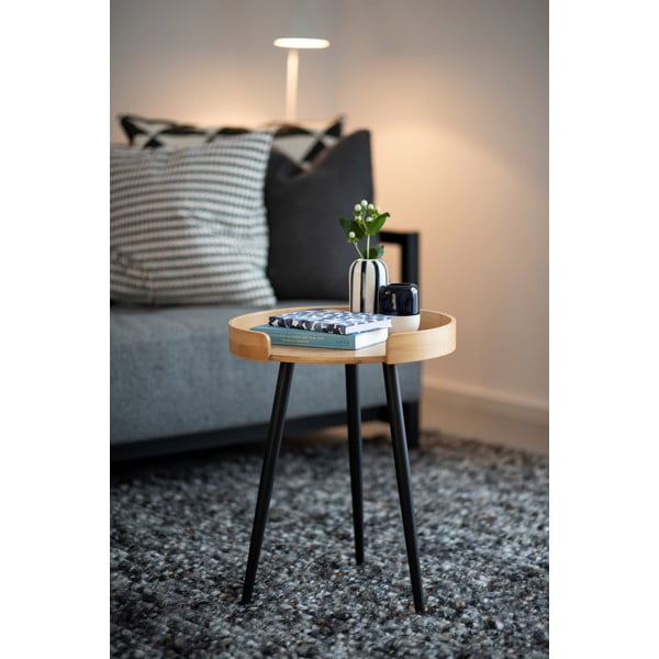 Bambusz kerek tárolóasztal ø 40 cm Loft – Wenko-image-3