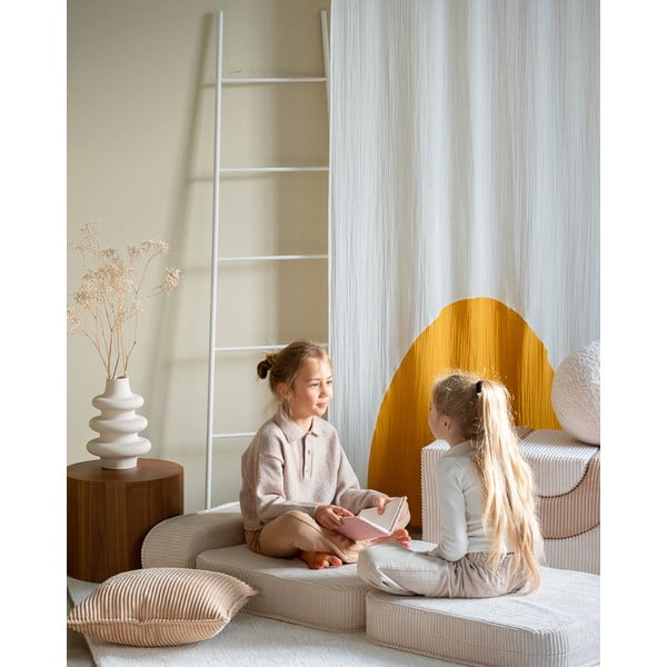 Krémszínű kordbársony gyerek fotel Flip – Wigiwama-image-1