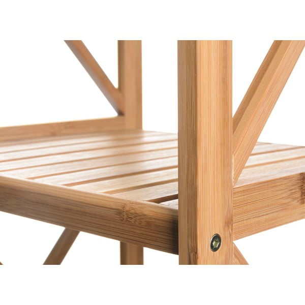 Natúr színű bambusz fürdőszobai polcos állvány 36,5x153 cm – Casa Selección-image-1