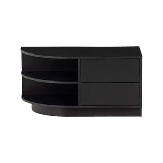 Fekete borovi fenyő moduláris TV-állvány 78x40 cm Finca – WOOOD