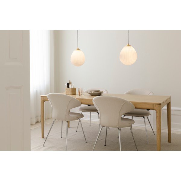 Fehér-aranyszínű lámpabúra ø 27 cm Around the World Medium – UMAGE-image-3