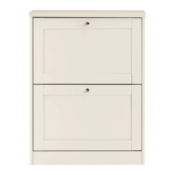 Bézs matt billenő ajtós cipőtartó 70x90x19 cm Heide – Støraa