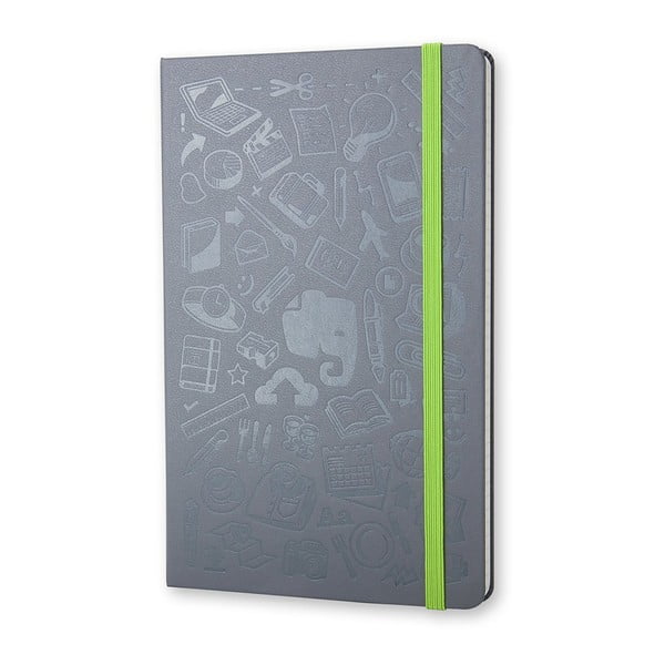 Szürke kemény fedeles jegyzetfüzet, 240 oldalas - Moleskine-image-1