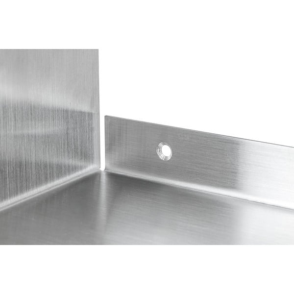 Matt ezüstszínű acél fali polc 80,5 cm Float – Mette Ditmer Denmark-image-3