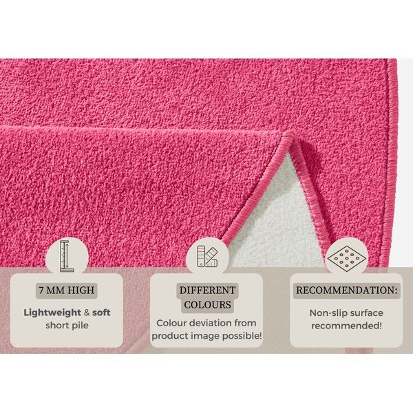 Rózsaszín kerek szőnyeg ø 133 cm Fancy – Hanse Home-image-4