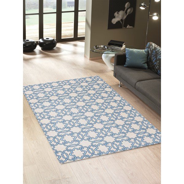 Tiles Blue fokozottan ellenálló konyhai szőnyeg, 60 x 220 cm - Floorita-image-1