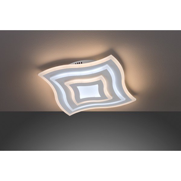 Fehér fém LED dimmelhető  mennyezeti lámpa távirányítóval 43x43 cm Gorden – Fischer & Honsel-image-4