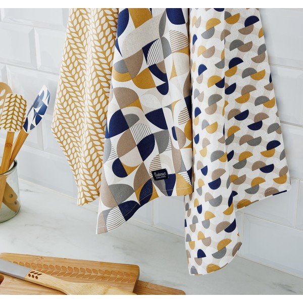 Pamut konyharuha szett 3 db-os 45x65 cm Bauhaus – Cooksmart ®-image-1