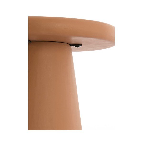 Terrakotta színű kerek dohányzóasztal ø 60 cm Kulona – Light & Living-image-3