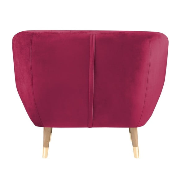 Benito rózsaszín bársony fotel - Mazzini Sofas-image-4