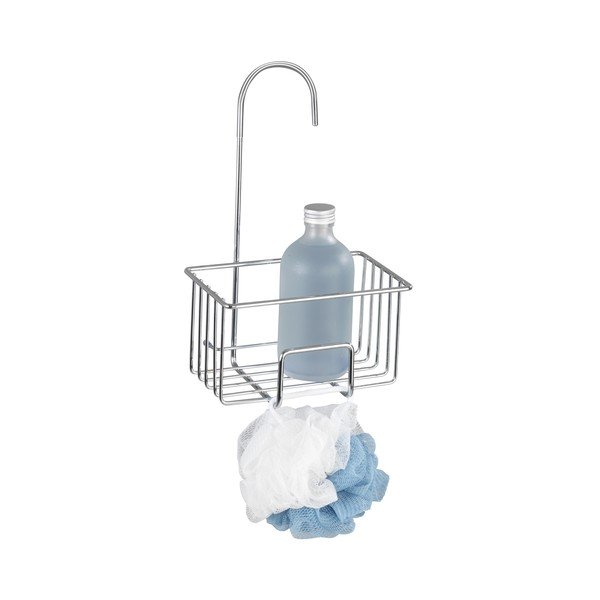 Fényes ezüstszínű függő rozsdamentes acél fürdőszobai polc Milito – Wenko-image-2