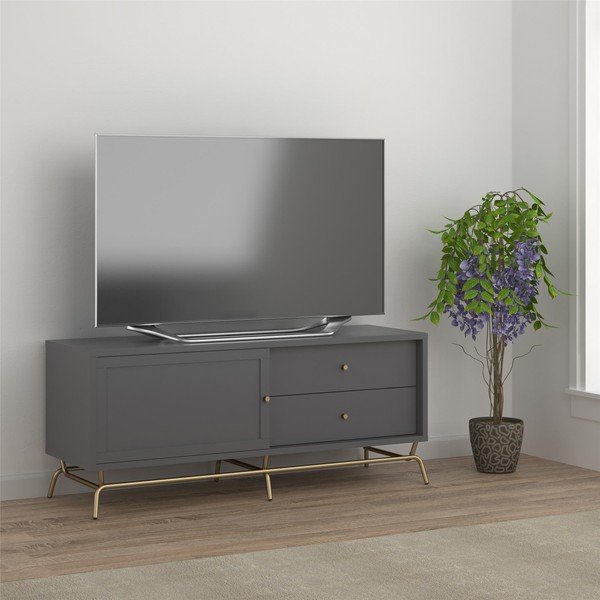 Szürke TV-állvány 150x62 cm Madison - Støraa-image-1