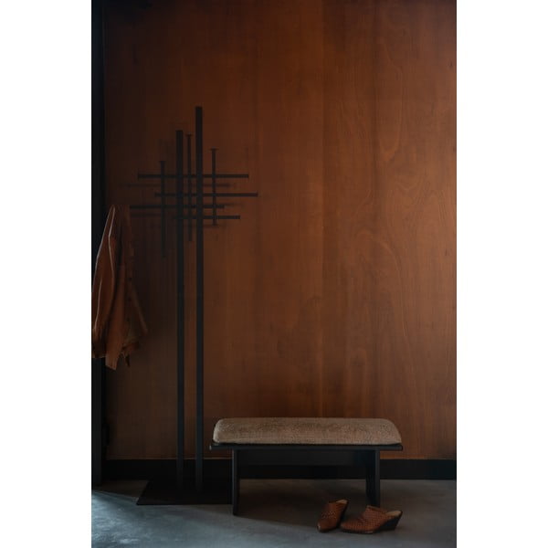 Fekete acél fogas 71x185 cm Rumex – Dutchbone-image-1