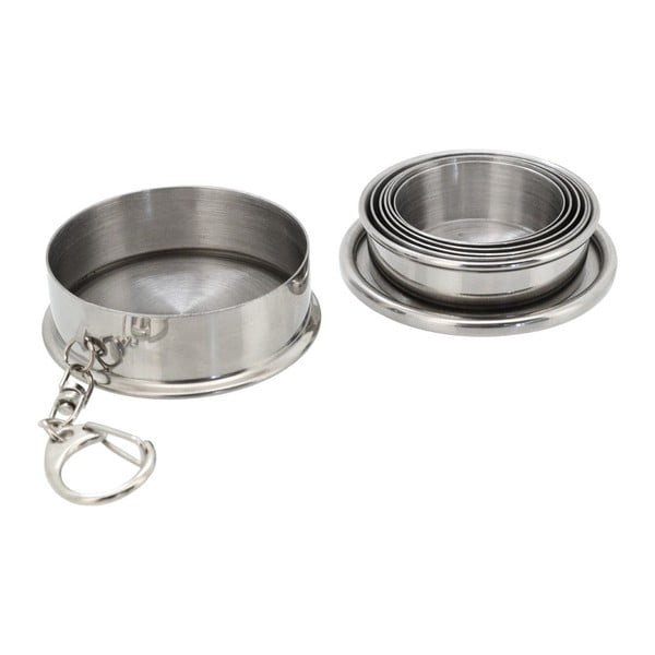 Összecsukható rozsdamentes acél pohár, 60 ml - Cattara-image-3