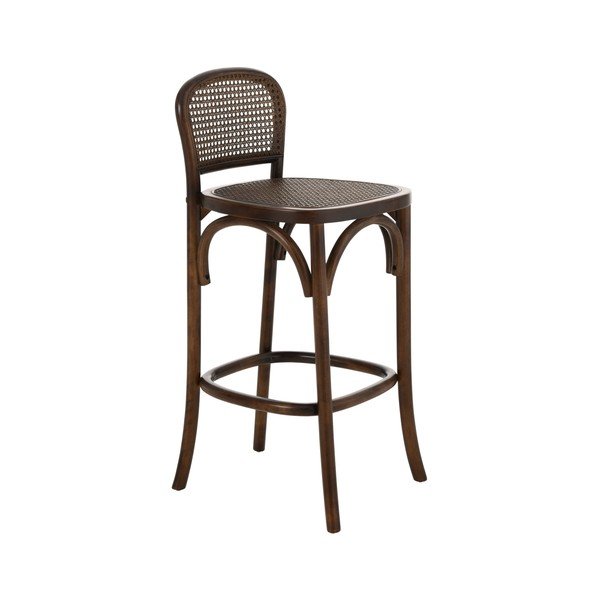 Sötétbarna rattan bárszék (ülésmagasság 67 cm) Today – Ellos Home