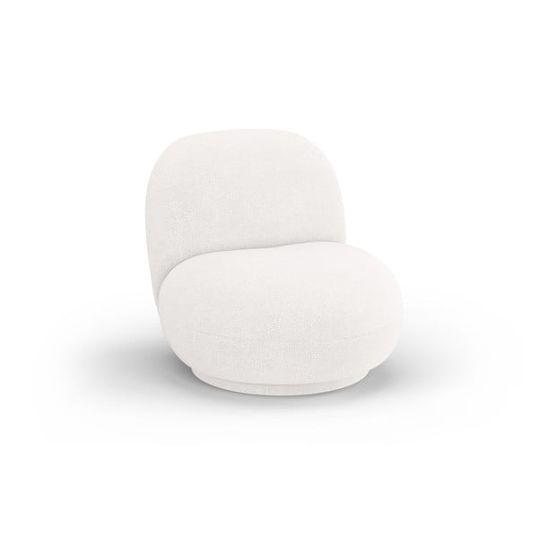 Fehér buklé fotel Chuck – Micadoni Home