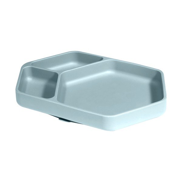 Kék szilikon gyerek tányér 16x25 cm – Kindsgut-image-2