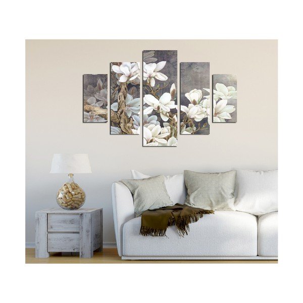 White Blossom többrészes kép, 92 x 56 cm-image-1