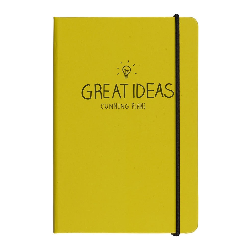 Great Ideas Yellow Notes jegyzetfüzet, A5 - Happy Jackson